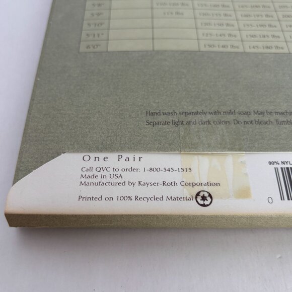 Legacy Legwear Pantyhose Body Shaper Taupe Size F One Pair Nylon Spandex Cotton - Picture 4 of 6